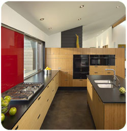 Bamboo flooring & bamboo utilization in the kitchen